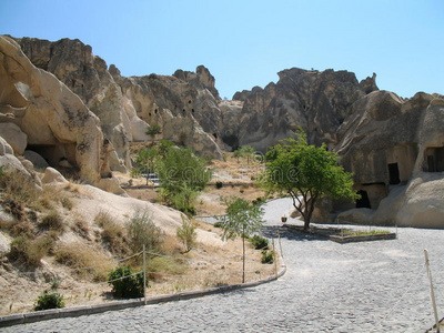 土耳其卡帕多西亚戈勒姆的洞穴古城