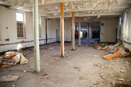 废弃医院的空房间