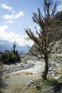 喜马拉雅山的空河床