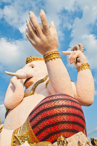 siamganesh公园的粉色ganesha雕像