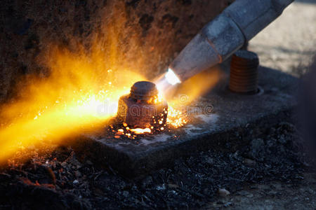 气割枪气割照片