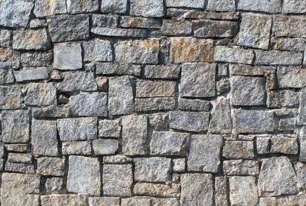 干砌石墙照片
