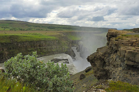 冰岛古尔佛斯瀑布图片