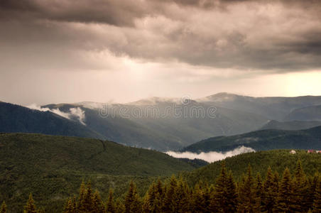 雨后美丽的风景