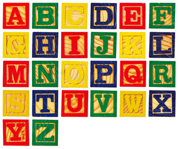木制字母块