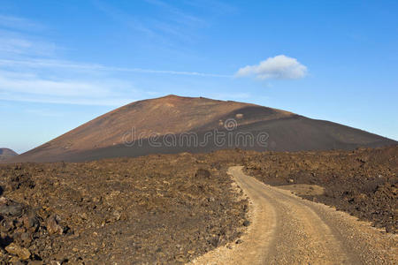 timanfaya国家公园的火山