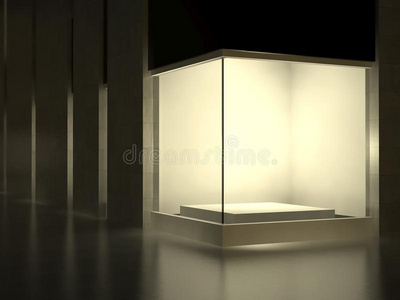 空的橱窗空玻璃橱窗,街上的展览空间照片