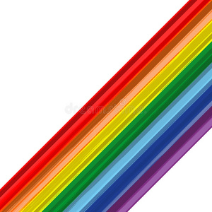 艺术彩虹抽象笔划矢量背景