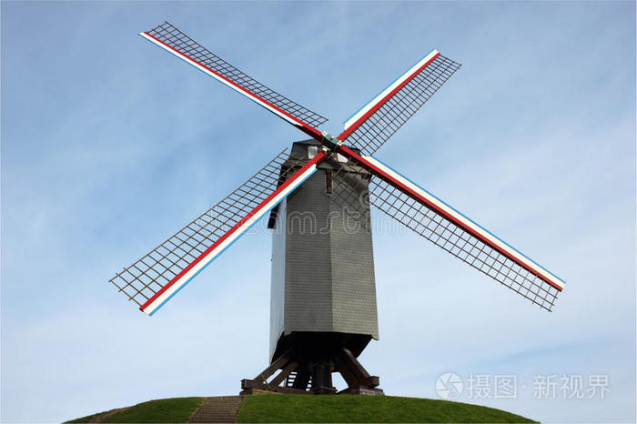 比利时布鲁日的风车