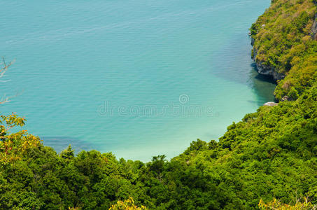 泰国湾的岛屿和海洋。