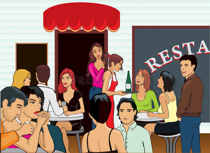 人群拥挤的团队图标剪影在拥挤的城市年轻女人肖像闭路电视摄像机或