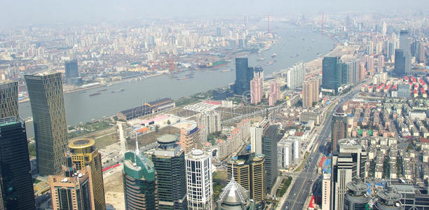 俯瞰上海天际线
