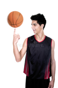 青少年旋转篮球