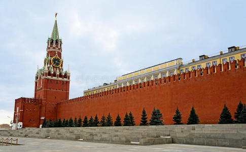 莫斯科，斯帕斯卡亚大厦和红场