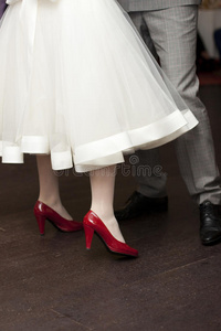 红色新娘鞋
