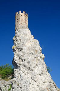 建筑学 城堡 庄园 古老的 悬崖 废墟 堡垒 据点 岩石