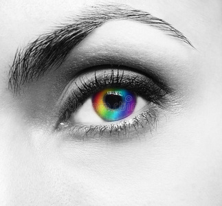 漂亮的眼球漂亮女人的眼睛照片