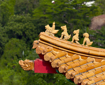 中国寺庙屋顶装饰