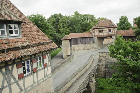 罗森堡中世纪城市风景区。