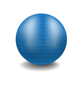 蓝色健身球