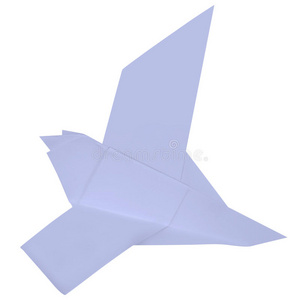 鸽子折叠纸。