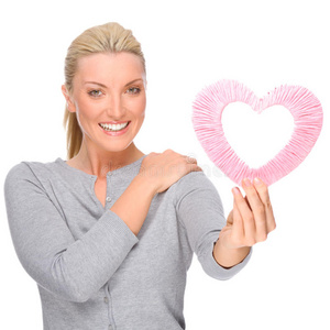 有爱心的女人照片