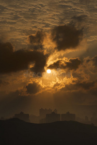 香港日出