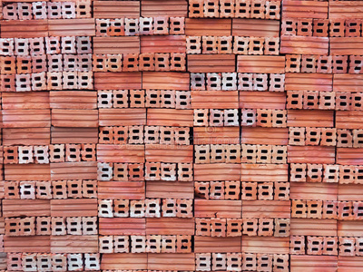 一堆桔子砖