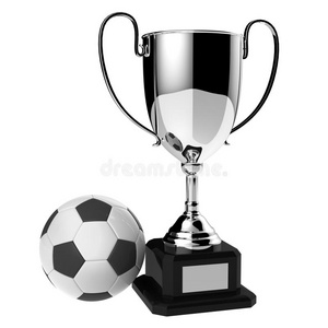 足球银奖奖杯。
