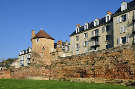 法国勒芒的旧围墙