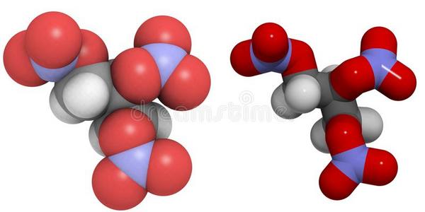 硝酸甘油分子结构3d