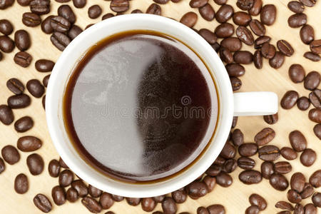 咖啡豆黑咖啡