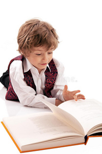 学龄前儿童读书图片