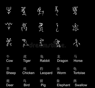 英汉语菜名古汉语动物词甲骨文照片