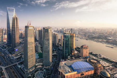 城市 上海 建筑学 商业 建设 高层建筑 大都市 天际线