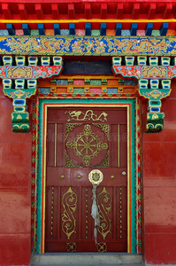 藏式门照片