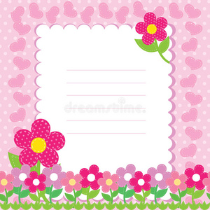 粉红色花朵的矢量背景图片