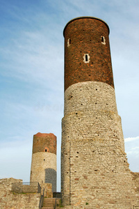 在切西尼有塔的中世纪城堡