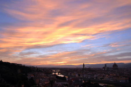 日落下的佛罗伦萨图片