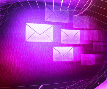 紫色邮件摘要背景