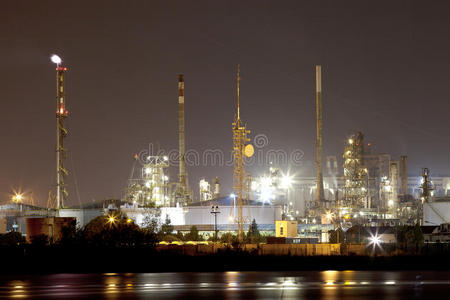 夜间工业景观