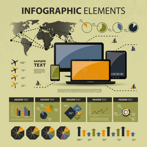 矢量信息图元素