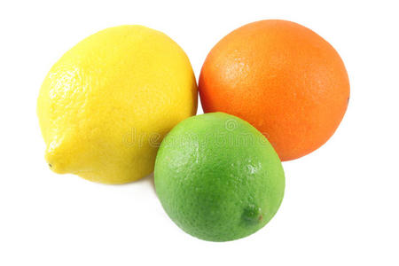 剥橙子橙子,柠檬,酸橙照片