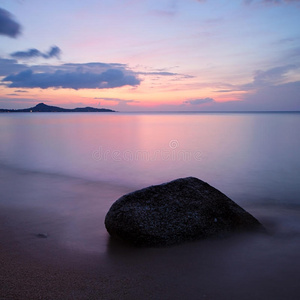 热带海滩日出