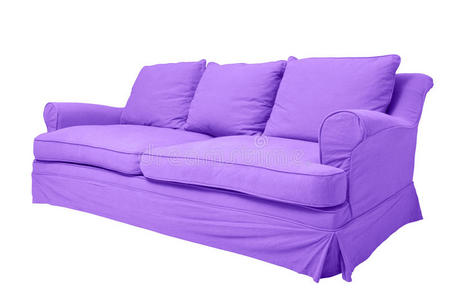 紫色沙发