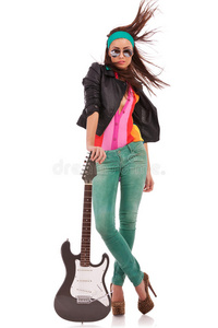 电吉他摇滚女