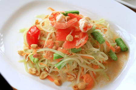 青木瓜沙拉泰国菜图片