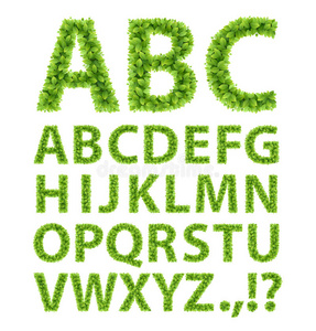 绿叶字体