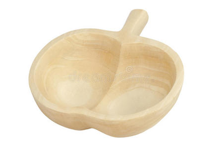 苹果形木碗