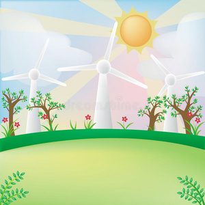 绿色能源背景图片